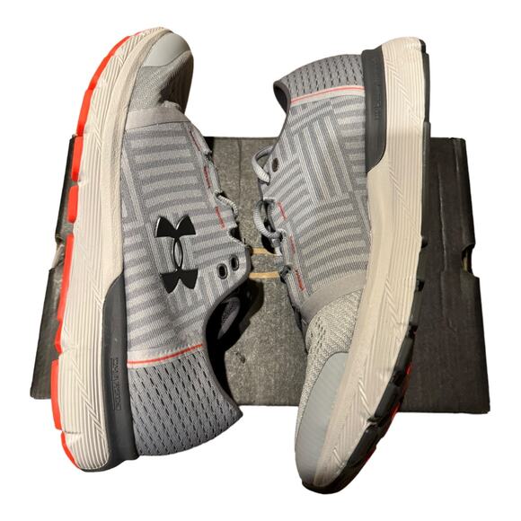 NWT Under Armour Men Speedform Gemini 3 gray & orange size 10.5 - Picture 4 of 14